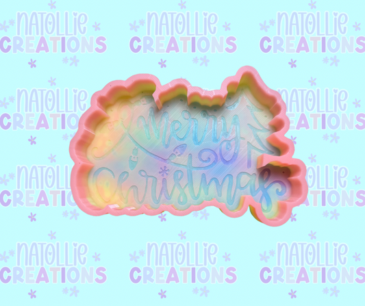 Merry Christmas Freshie Silicone Mold