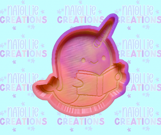 Reading Narwhal Freshie Silicone Mold