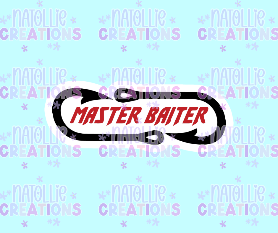 Master Baiter Die Cut Sticker