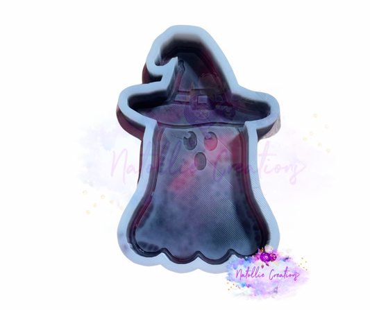 Ghost W/ Witch Hat Freshie Silicone Mold