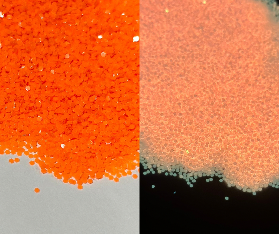 Orange Crush Medium Glow In The Dark Glitter