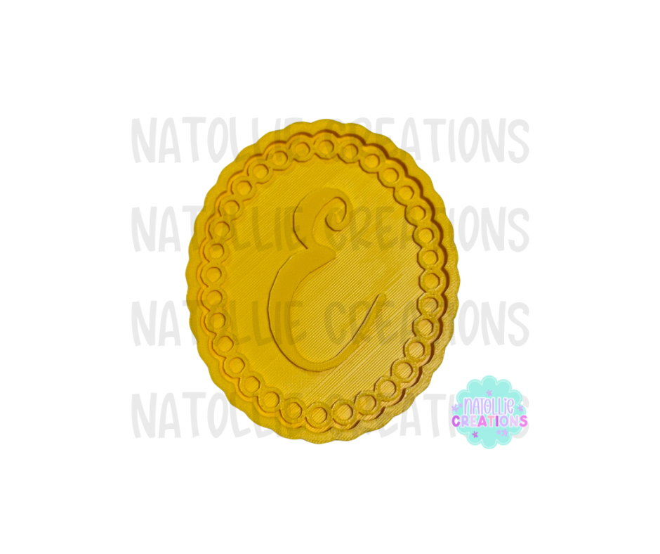 Turquoise Beaded Oval + Inserts Freshie Silicone Mold