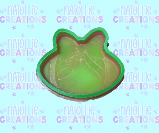 Football W/ Bow Freshie Silicone Mold