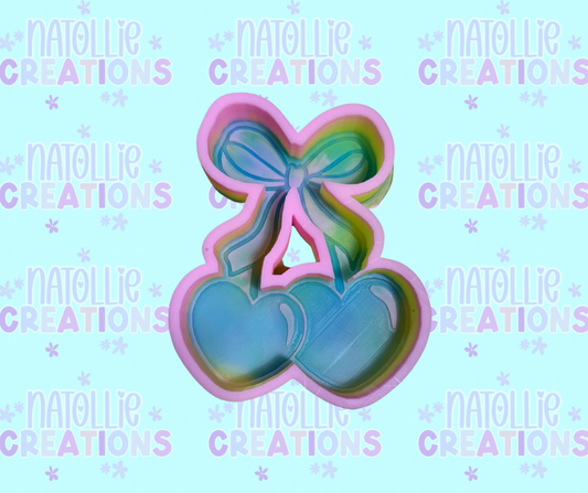 Cherry W/ Bow Freshie Silicone Mold