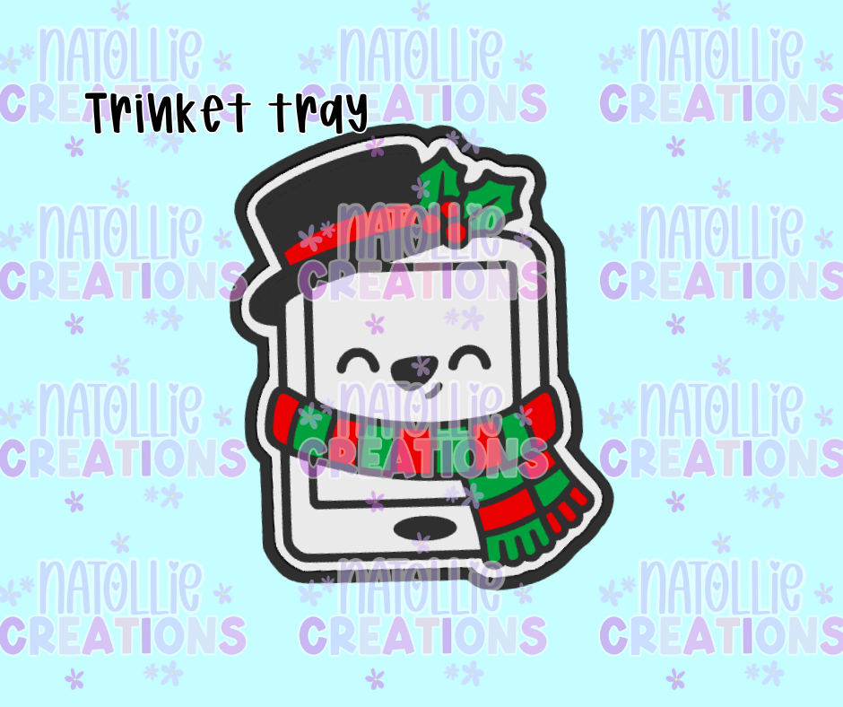 Snowman Kindle Trinket Tray