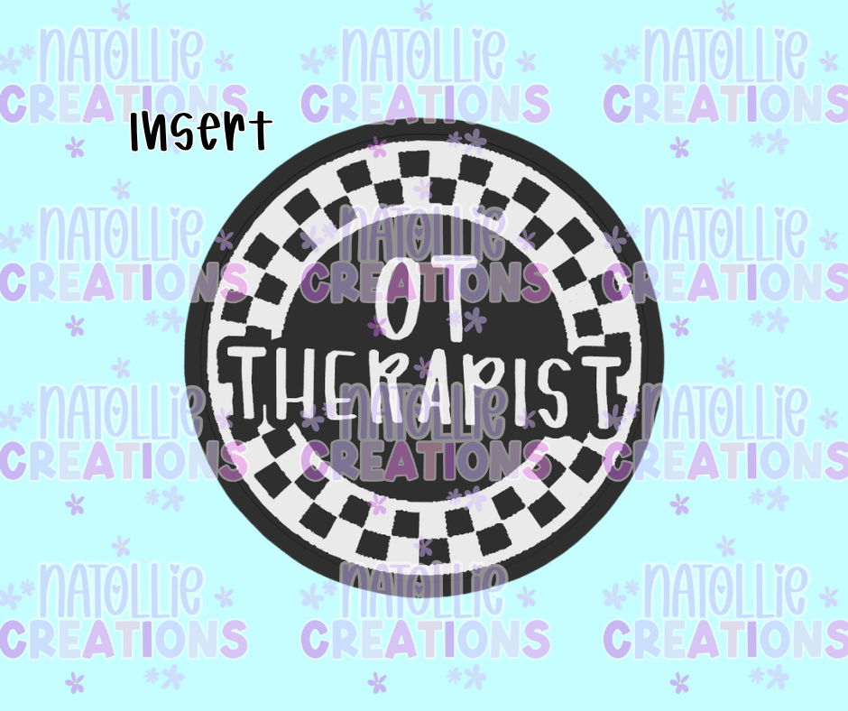 OT Therapist Round Insert Freshie Silicone Mold
