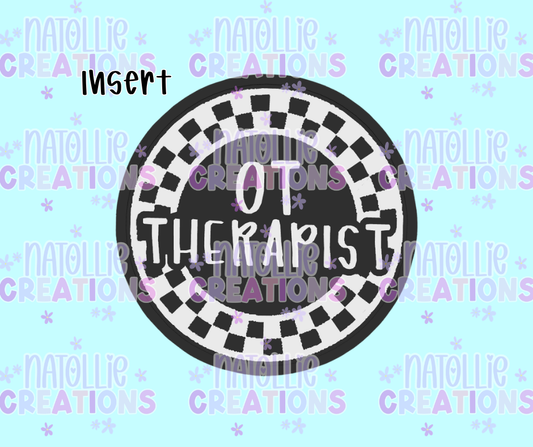OT Therapist Round Insert Freshie Silicone Mold
