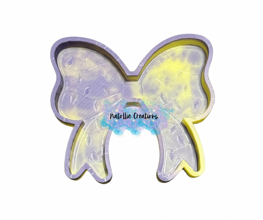 Christmas Light Bow Freshie Silicone Mold