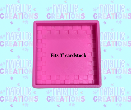 Checkered Square Freshie Silicone Mold