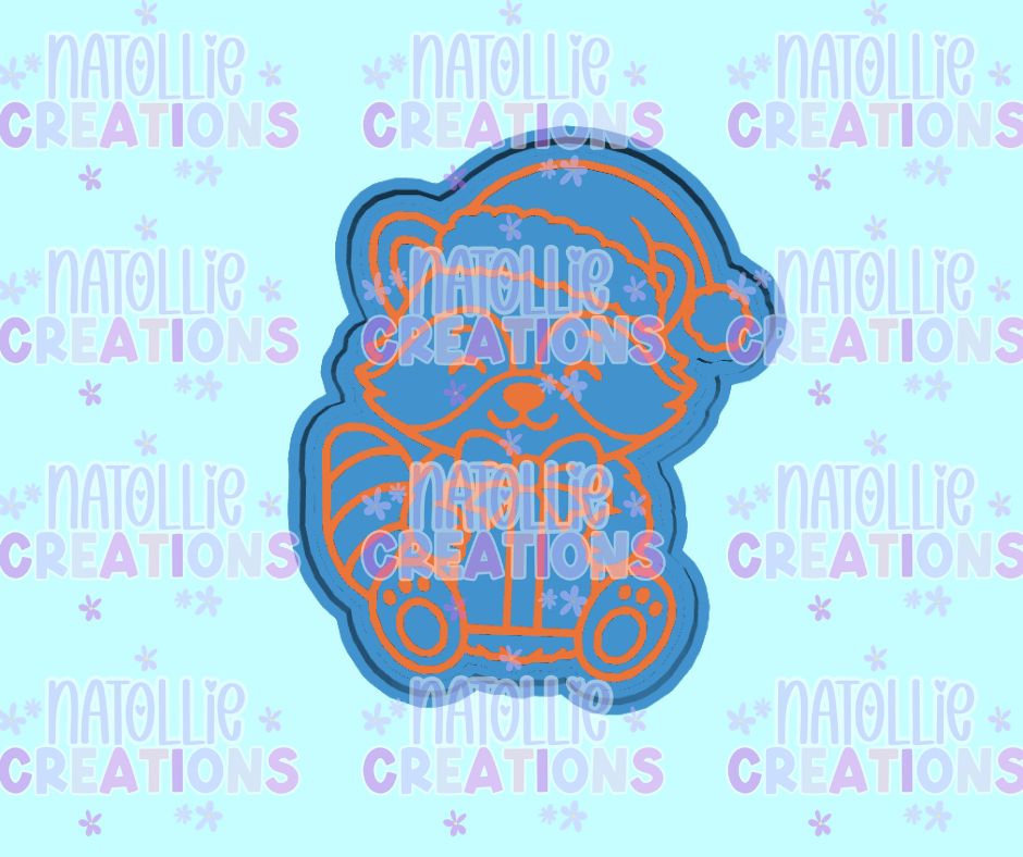 Present Raccoon Freshie Silicone Mold