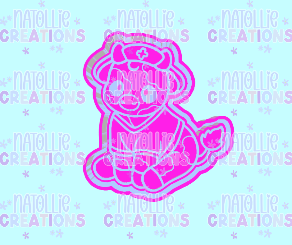 Nurse Cutie Cow Freshie Silicone Mold