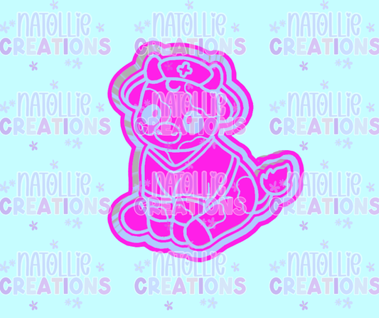 Nurse Cutie Cow Freshie Silicone Mold