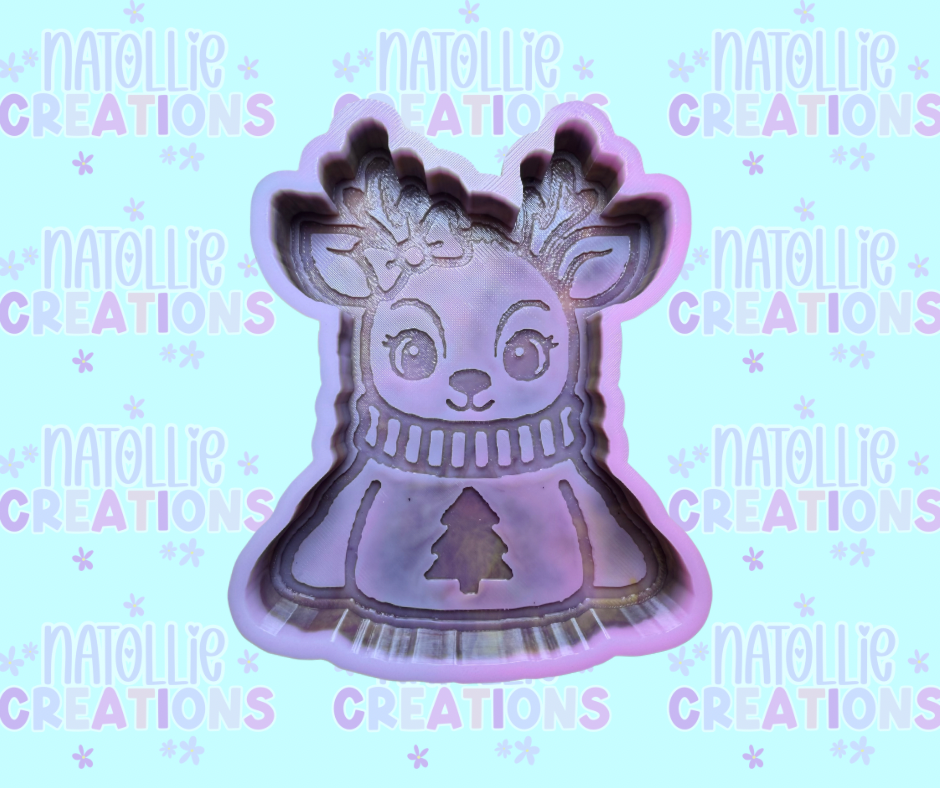 Cozy Reindeer Freshie Silicone Mold