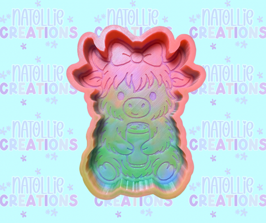 Highland W/ Soda Can Freshie Silicone Mold