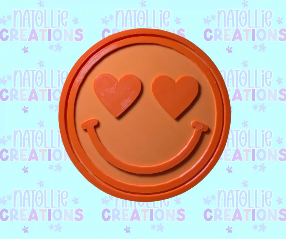 Heart Eye Smiley Insert Freshie Silicone Mold