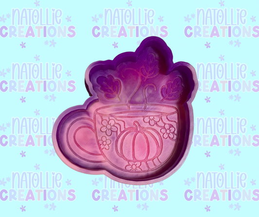 Floral Pumpkin Mug Freshie Silicone Mold