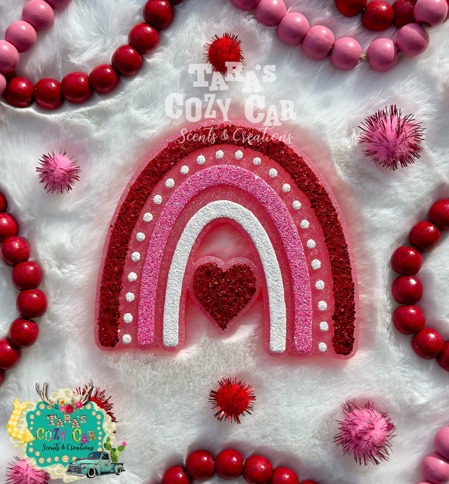 Heart Rainbow Freshie Silicone Mold