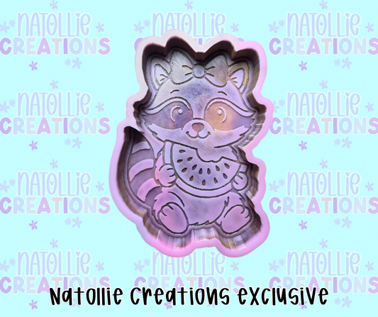 Watermelon Raccoon Freshie Silicone Mold