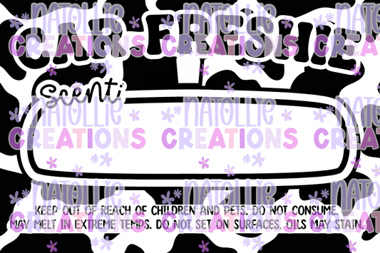 COW - 3 x 2 Thermal Freshie Scent Labels