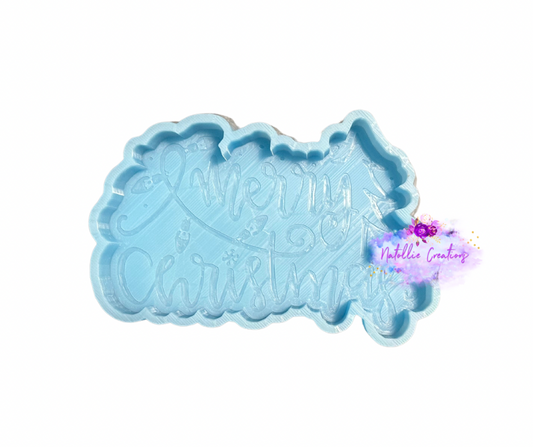 Merry Christmas Freshie Silicone Mold