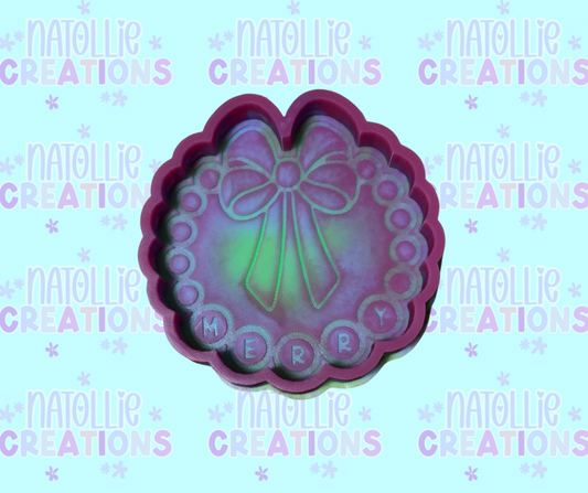 Merry Bracelet Wreath Freshie Silicone Mold