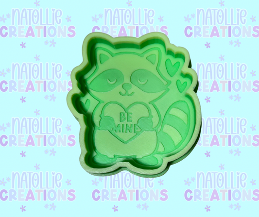 Be Mine Raccoon Freshie Silicone Mold