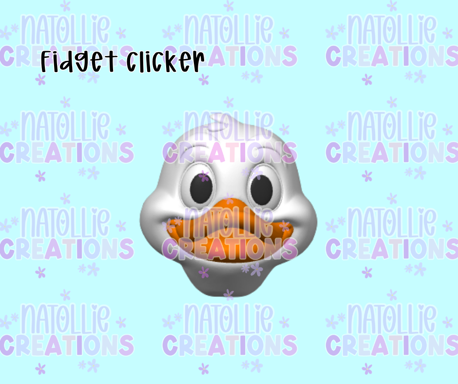 Duck Head Clicker Fidget