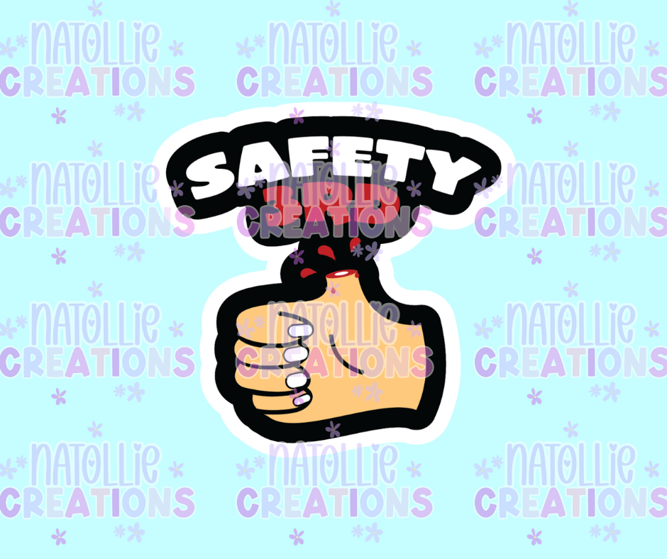 Safety 3rd Die Cut Sticker