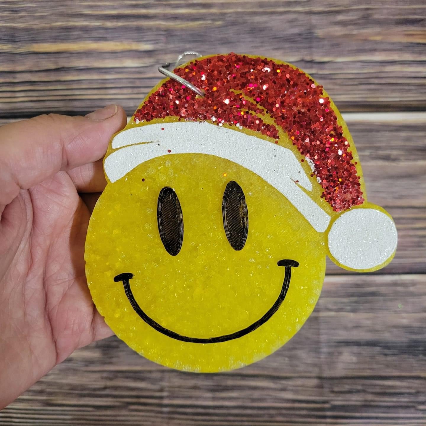 Christmas Smiley Face Freshie Silicone Mold