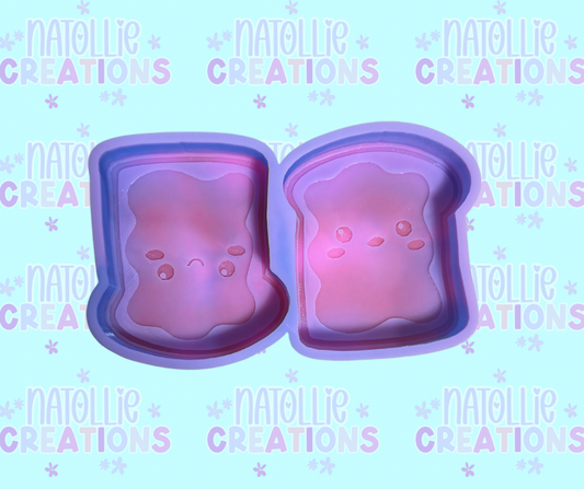 Peanut Butter / Jelly Vent Clip Freshie Silicone Mold