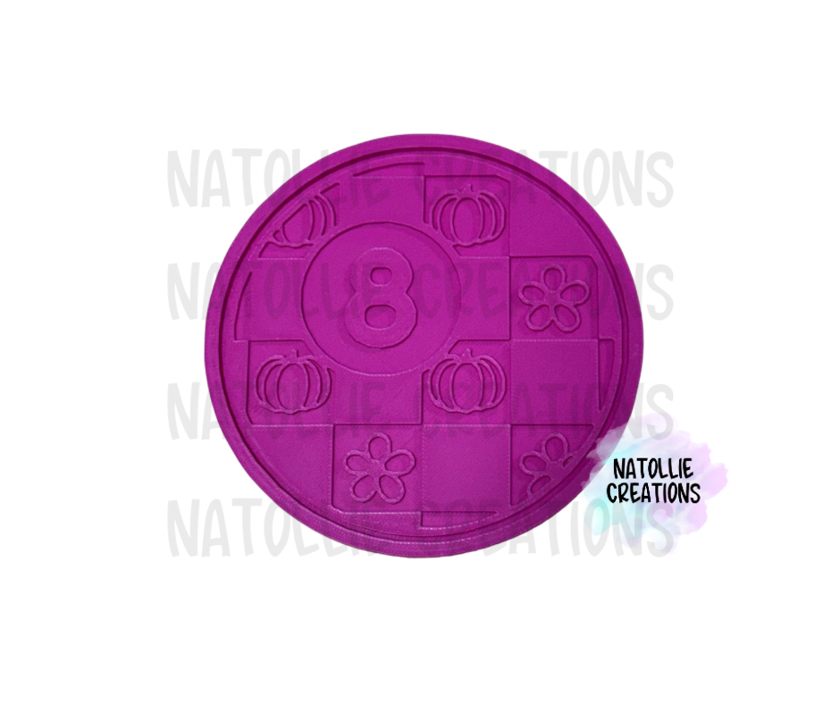Fall 8 Ball Insert Freshie Silicone Mold