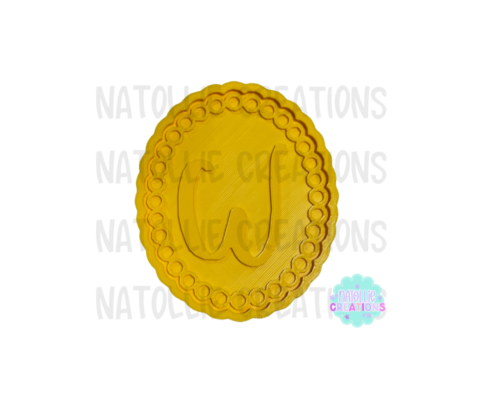 Turquoise Beaded Oval + Inserts Freshie Silicone Mold