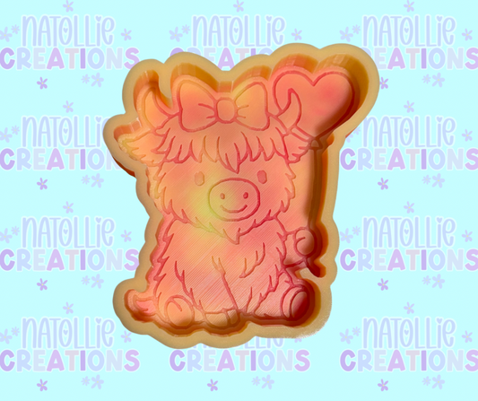 Heart Balloon Highland Freshie Silicone Mold