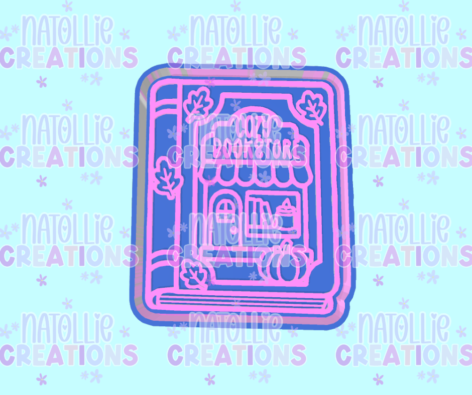 Cozy Fall Bookstore Freshie Silicone Mold