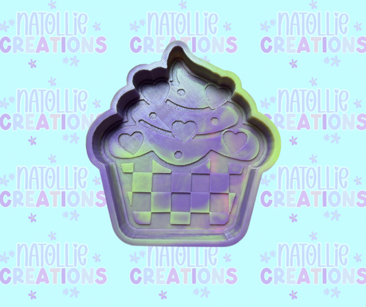 Heart Cupcake Freshie Silicone Mold