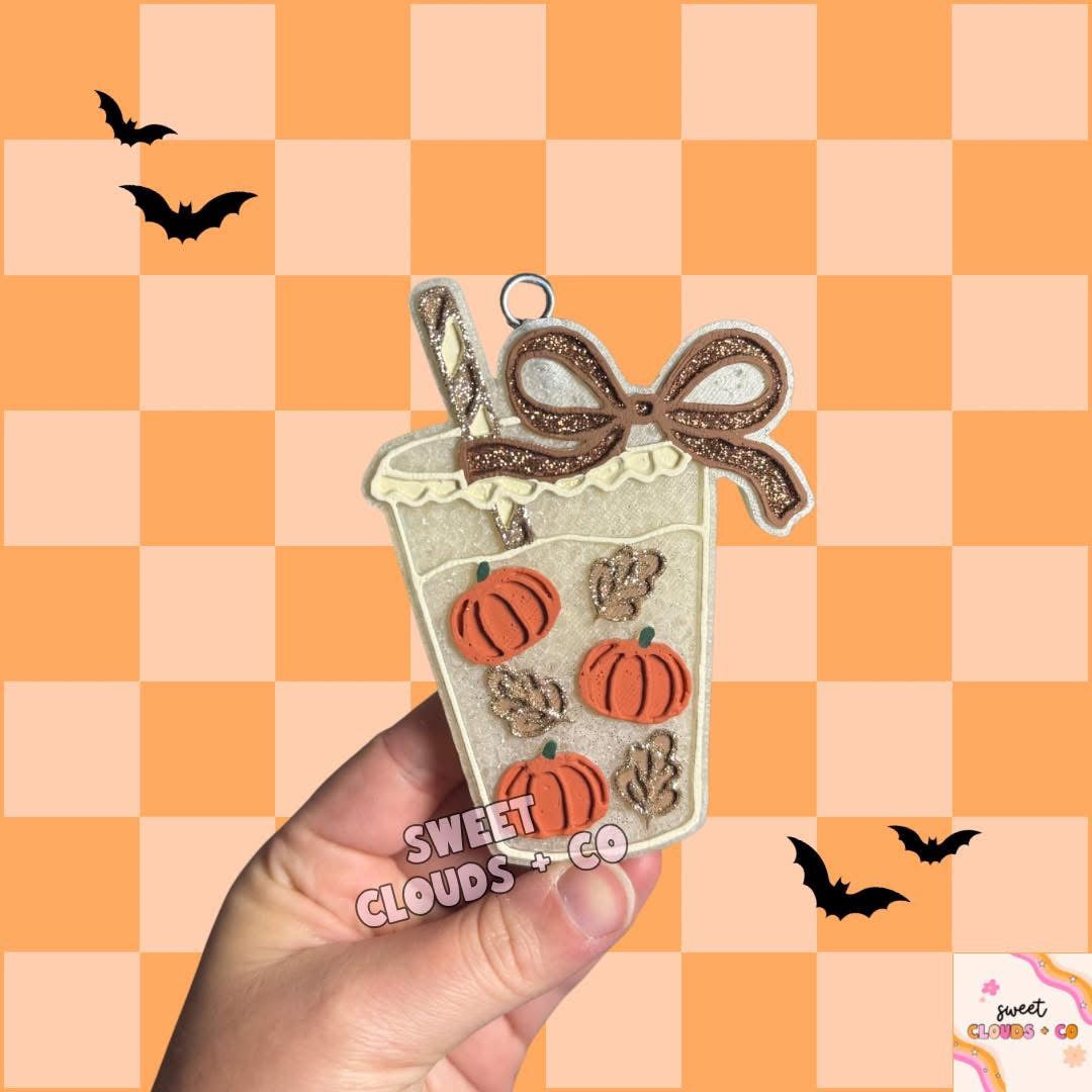 Drink W/ Bow + Inserts Freshie Silicone Mold
