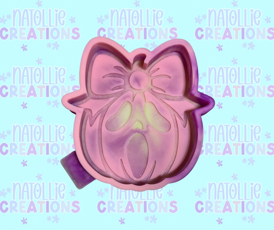 Ghost Face Pumpkin Freshie Silicone Mold