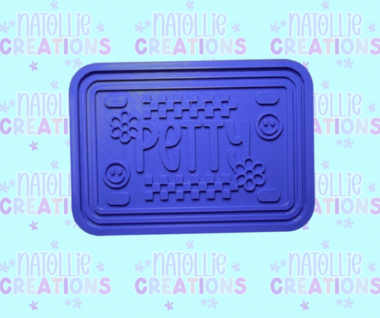 Petty License Insert Freshie Silicone Mold