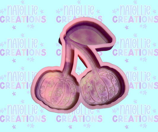 Floral Pumpkin Cherries Freshie Silicone Mold