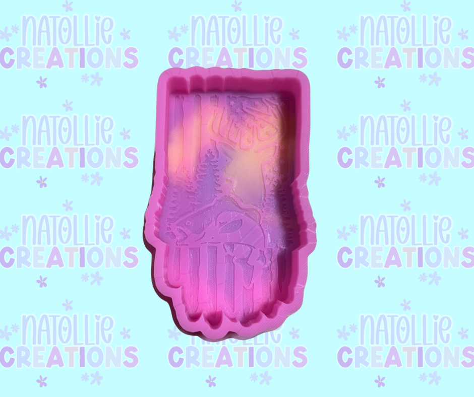 Deer Flag Freshie Silicone Mold