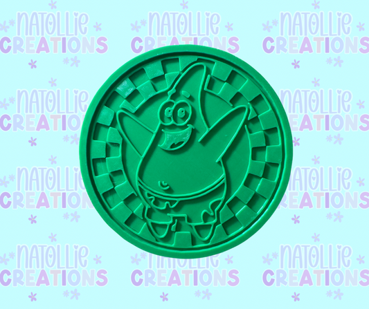 Checkered Starfish Insert Freshie Silicone Mold