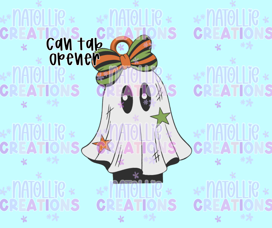 Star Ghost Can Tab Opener Keychain