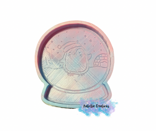 Penguin Snowglobe Freshie Silicone Mold