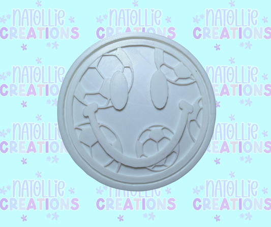 Soccer Smiley Insert Freshie Silicone Mold