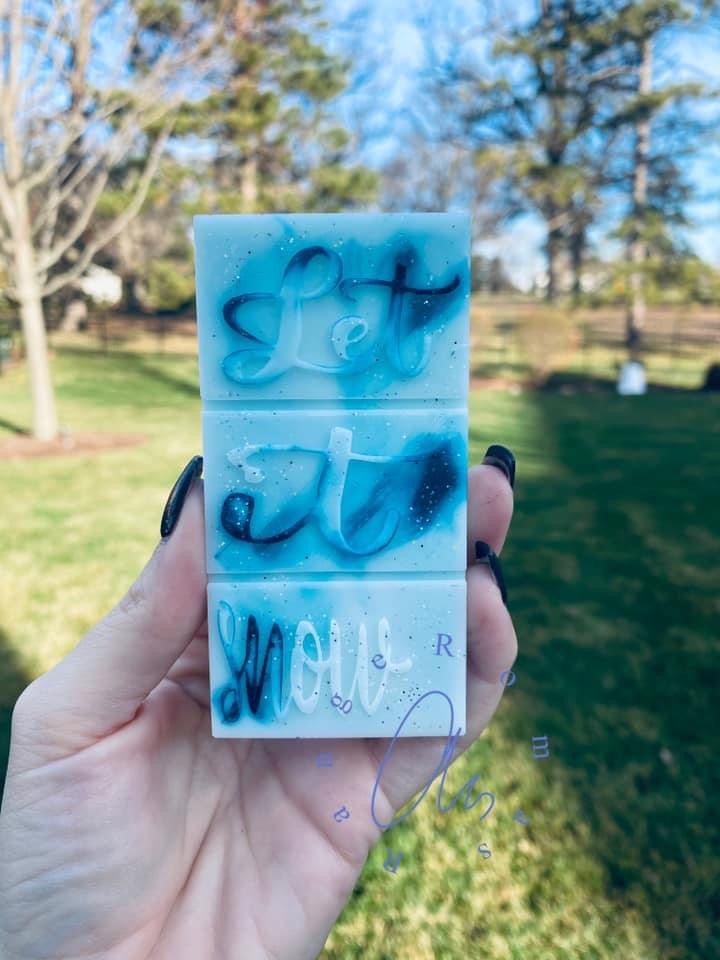 Let It Snow Wax Snap Silicone Mold