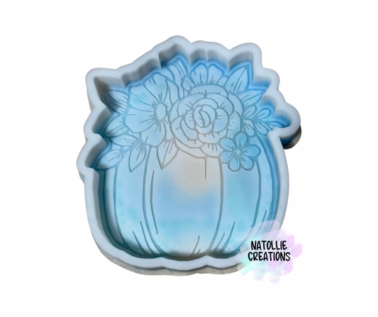 Floral Top Pumpkin Freshie Silicone Mold