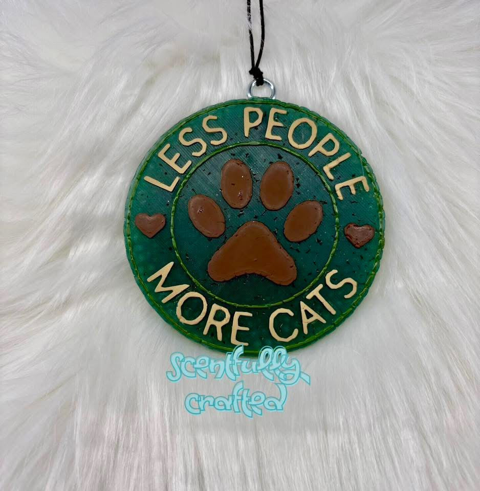 Less People More Cats Freshie Silicone Mold