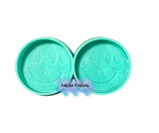 Butterfly Smiley Vent Clip Freshie Silicone Mold