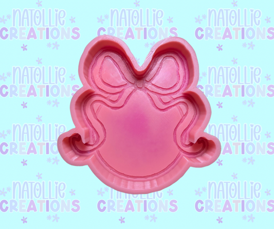 Round W/ Bow Freshie Silicone Mold