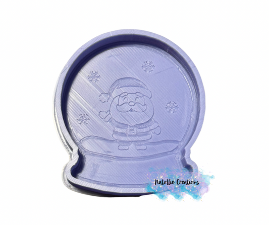 Santa Snowglobe Freshie Silicone Mold